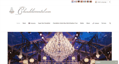 Desktop Screenshot of chandelierrental.com