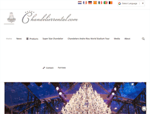 Tablet Screenshot of chandelierrental.com